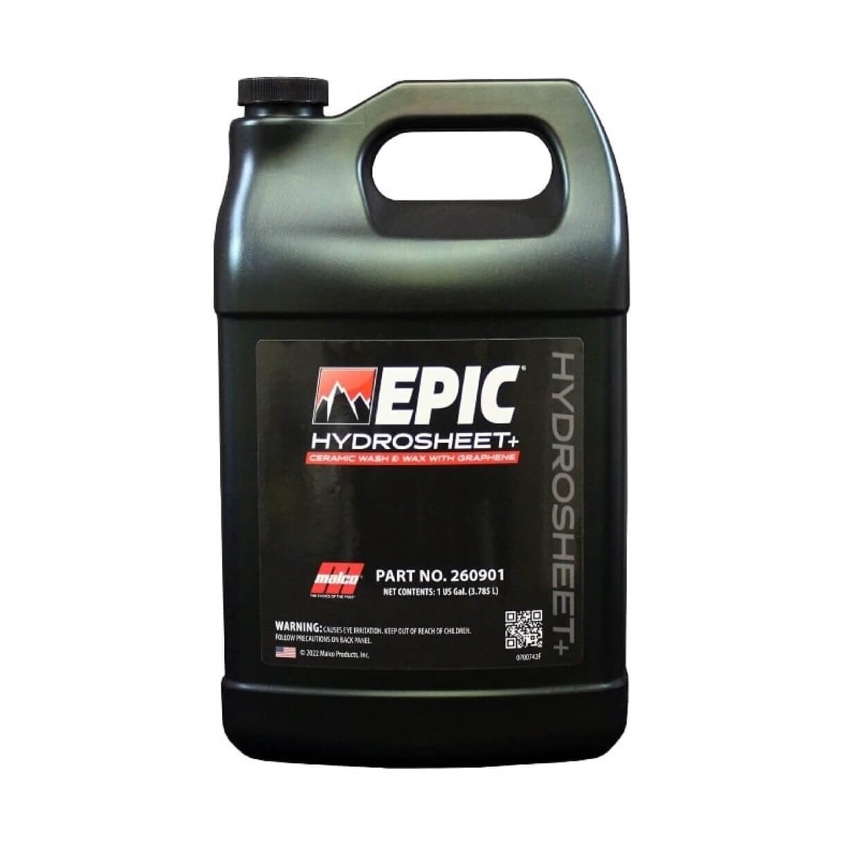 MALCO EPIC HYDROSHEET+ GRAPHENE WASH & WAX shampoo for ceramic-coated vehicles 1:128 3