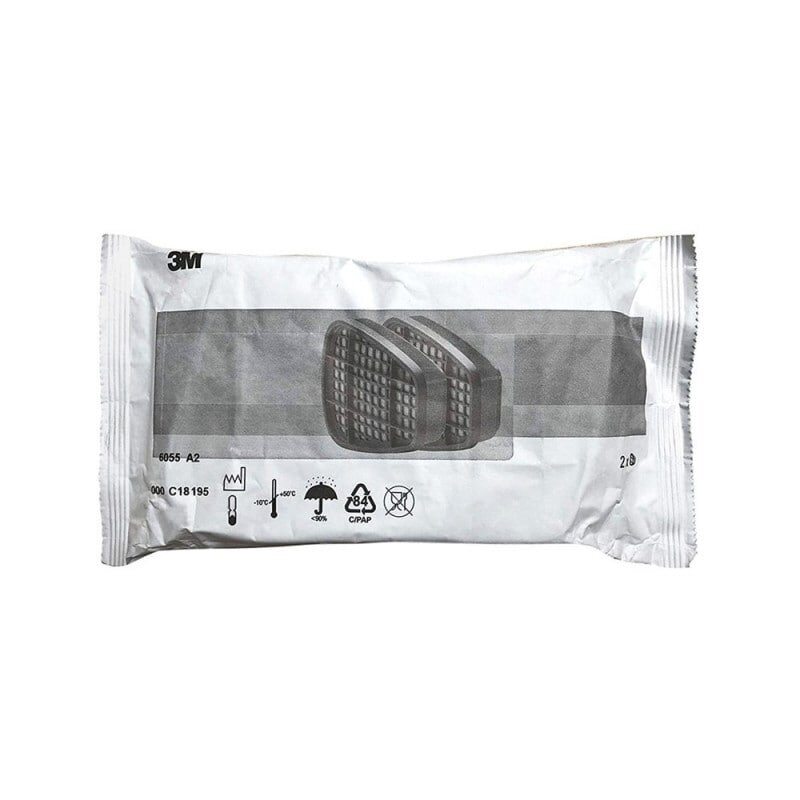 3M 6055 A2 angliniai filtrai organinėms dujoms ir garams, pora 1