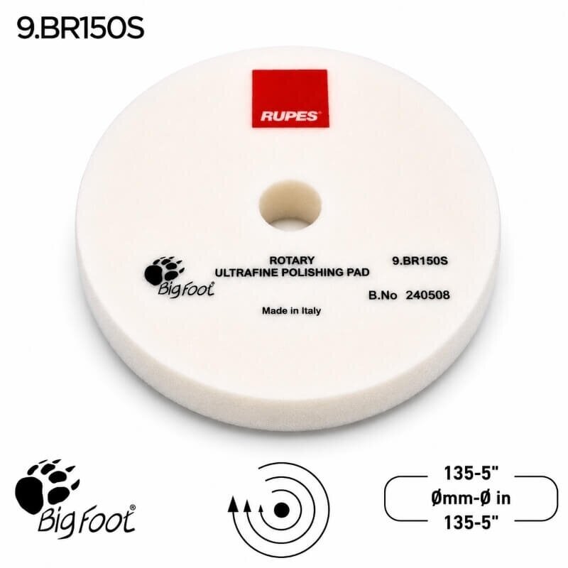 RUPES Rotary poliravimo kempinė ULTRA FINE White 2
