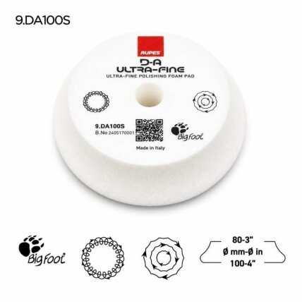 RUPES High Performance D-A ULTRA-FINE White Polishing Pad 5