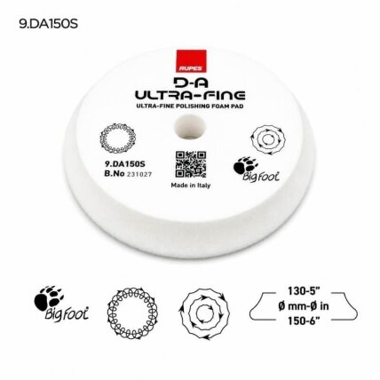 RUPES High Performance D-A ULTRA-FINE White Polishing Pad 6