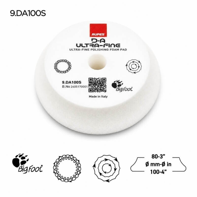 RUPES High Performance D-A ULTRA-FINE White Polishing Pad 5