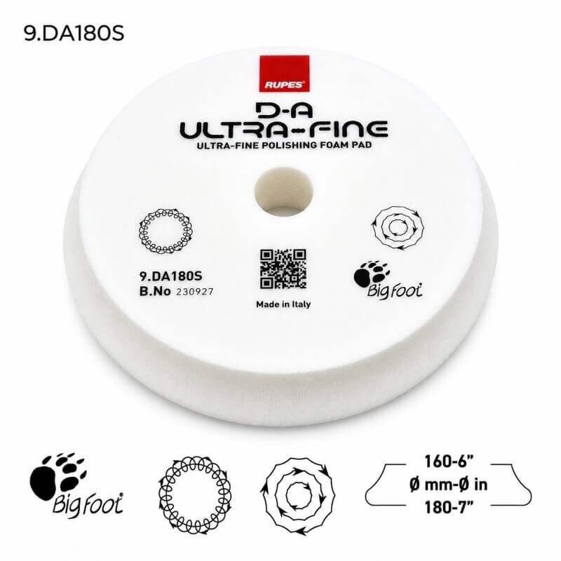 RUPES High Performance D-A ULTRA-FINE White Polishing Pad 7