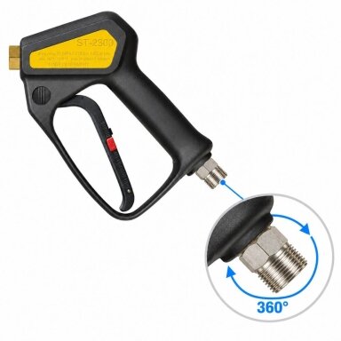 Aukšto slėgio pistoletas su sūkučiu Suttner ST-2300 Swivel Aukšto slėgio pistoletas su sūkučiu Suttner ST-2300 Swivel