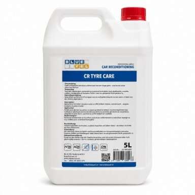 BLUE YEL CR TYRE CARE silikoninis plastiko ir gumos atnaujintojas 5 L