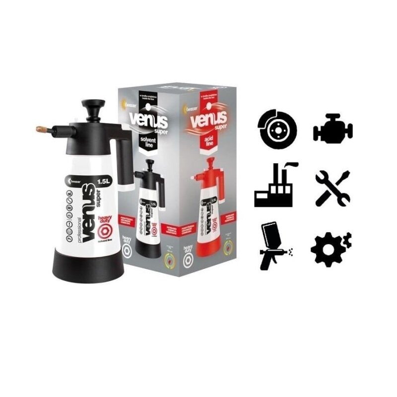 Brake Cleaner Resistant Sprayer Kwazar VENUS SUPER HD Solvent Line 1.5 L