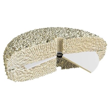 Двусторонний шлифовально-полировальный шерстяной круг Buff and Shine 803N 220 mm / 8" 2