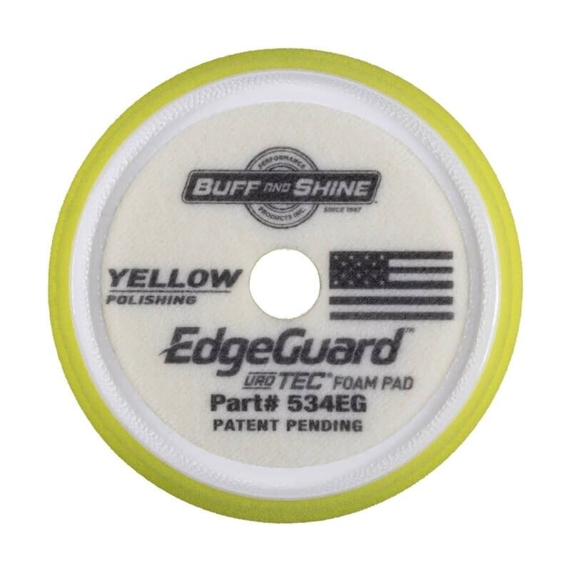 Buff and Shine DA EdgeGuard YELLOW 125 mm poliravimo kempinė 3
