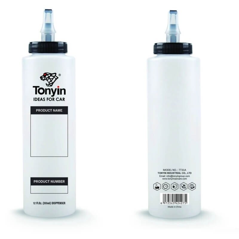 TONYIN TT31A Polish Compound Dispenser Bottle with Cap 355 ml