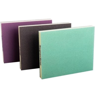 Carsystem Double Sanding Soft Pad dvipusė šlifavimo kempinėlė 120 × 98 × 13 mm Carsystem Double Sanding Soft Pad dvipusė šlifavimo kempinėlė 120 × 98 × 13 mm