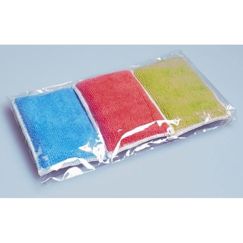 Double-Sided Cleaning–Scouring Microfiber Sponges DUO, 3 pcs. 1