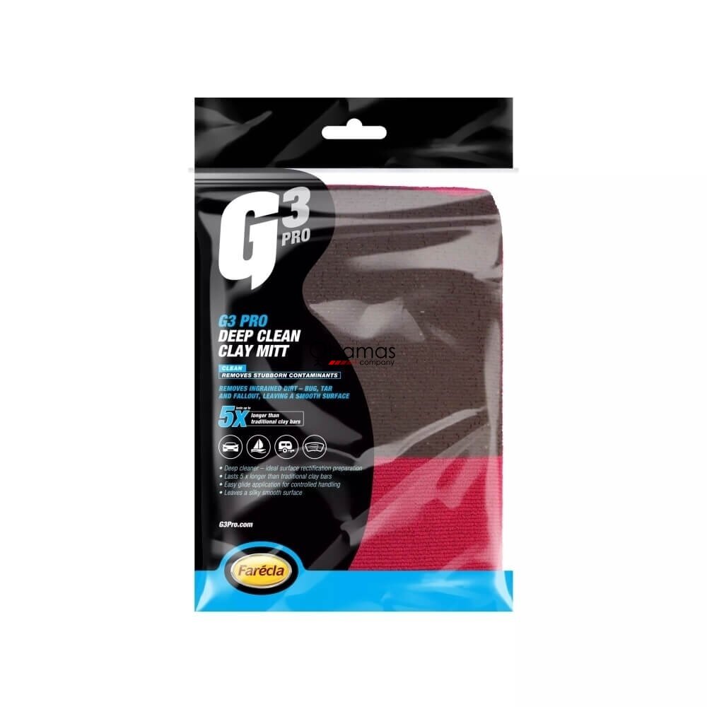 FARECLA G3 PRO Deep Clean Clay Mitt — полимерная варежка-автоскраб 2