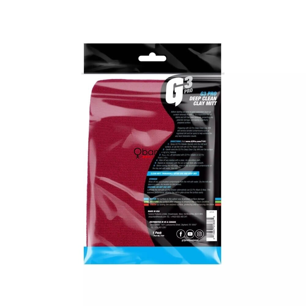 FARECLA G3 PRO Deep Clean Clay Mitt — полимерная варежка-автоскраб 3