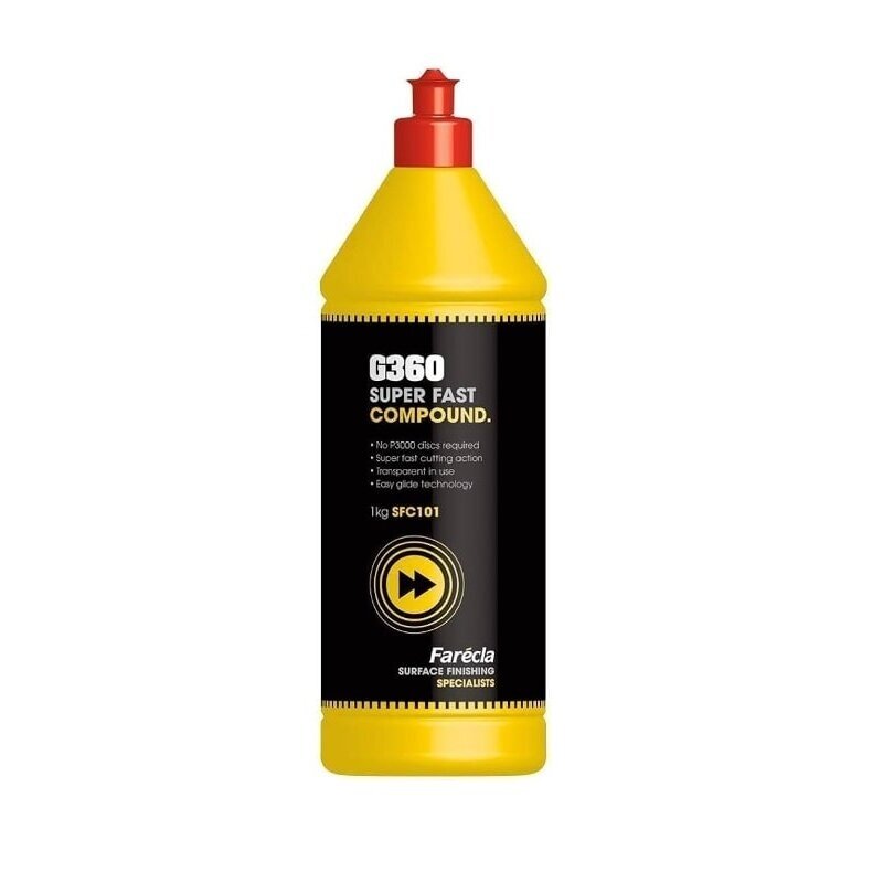 FARECLA G360 Super Fast Compound – abrazyvinė poliravimo pasta korekcijai 3