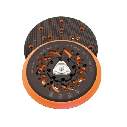 Wentylowany talerz szlifierski Flexipads Cyclone HARD 150 mm, 53 otwory