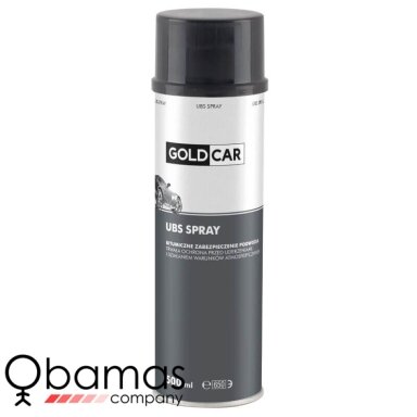 GOLDCAR UBS aerozolinė neuždažoma elastinga apsauginė kėbulo danga juoda 500 ml