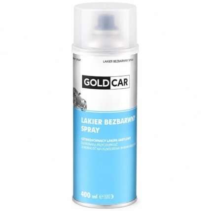 GOLDCAR bezbarwny lakier w sprayu 400 ml
