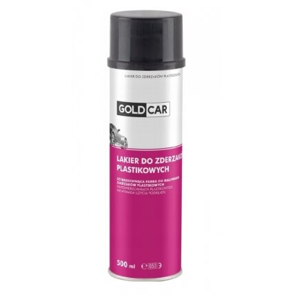 GOLDCAR BUMPER czarny strukturalny lakier do plastiku spray 500 ml