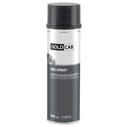 GOLDCAR UBS aerozolinė neuždažoma elastinga apsauginė kėbulo danga juoda 500 ml