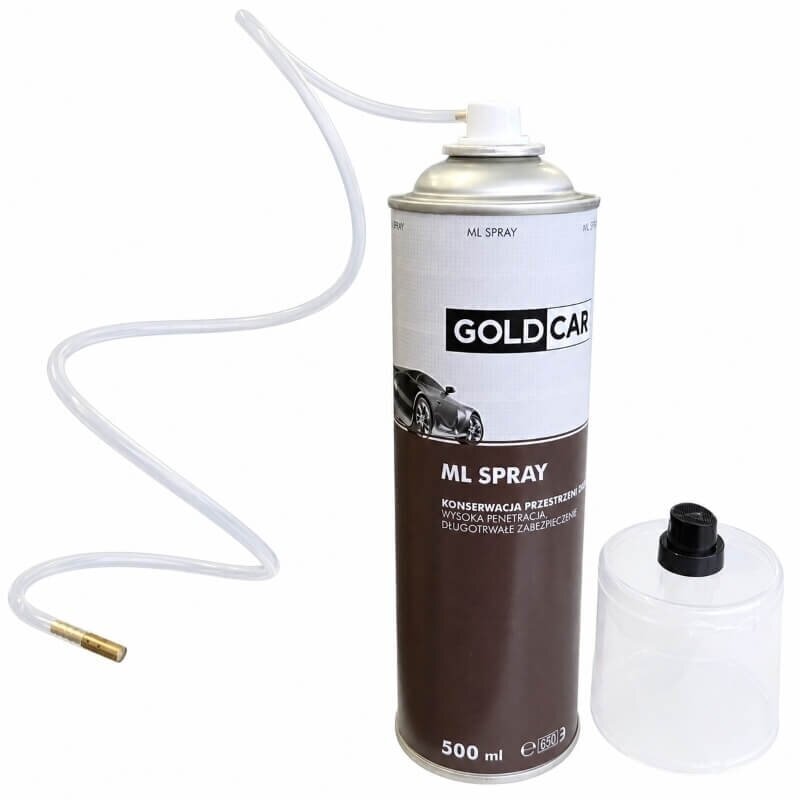GOLDCAR ML transparentny wosk antykorozyjny do profili zamkniętych 500 ml 1