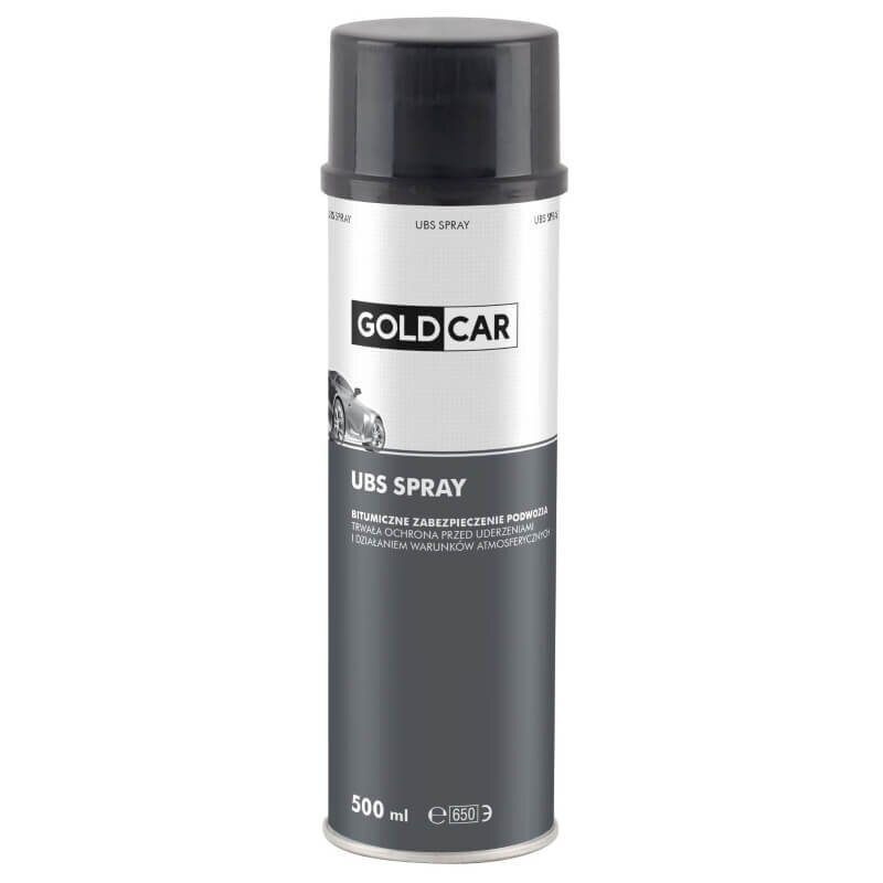 GOLDCAR UBS aerozolinė neuždažoma elastinga apsauginė kėbulo danga juoda 500 ml