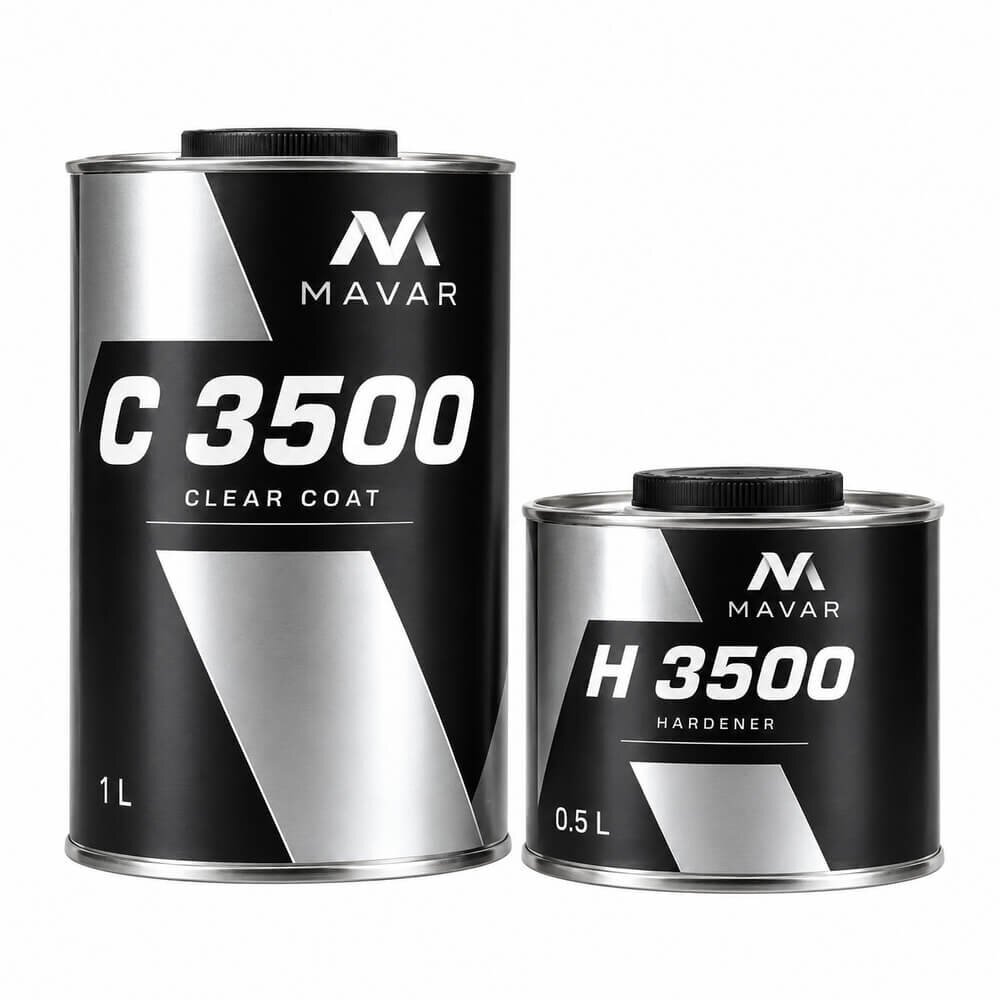 MAVAR C3500 2K MS akrilinis lakas 2:1 su kietikliu 1,5 L