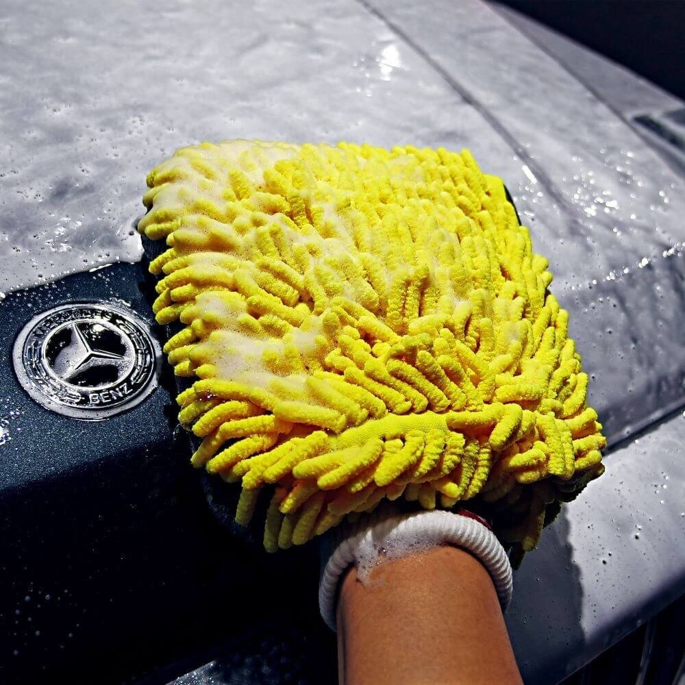 MaxShine CHENILLE 3 IN 1 mikropluošto plovimo pirštinė 4