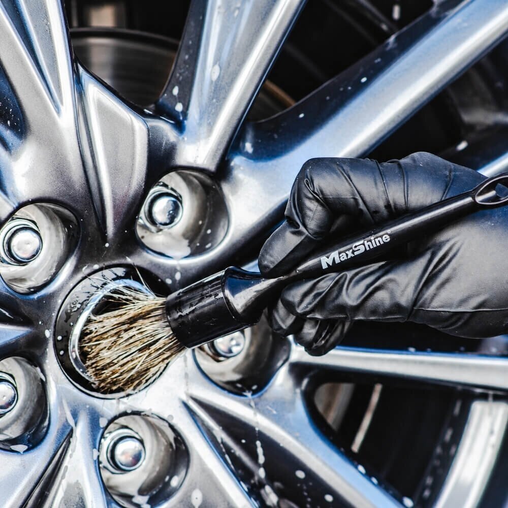 MaxShine Premium natūralių šerių detailingo šepetėlis 4