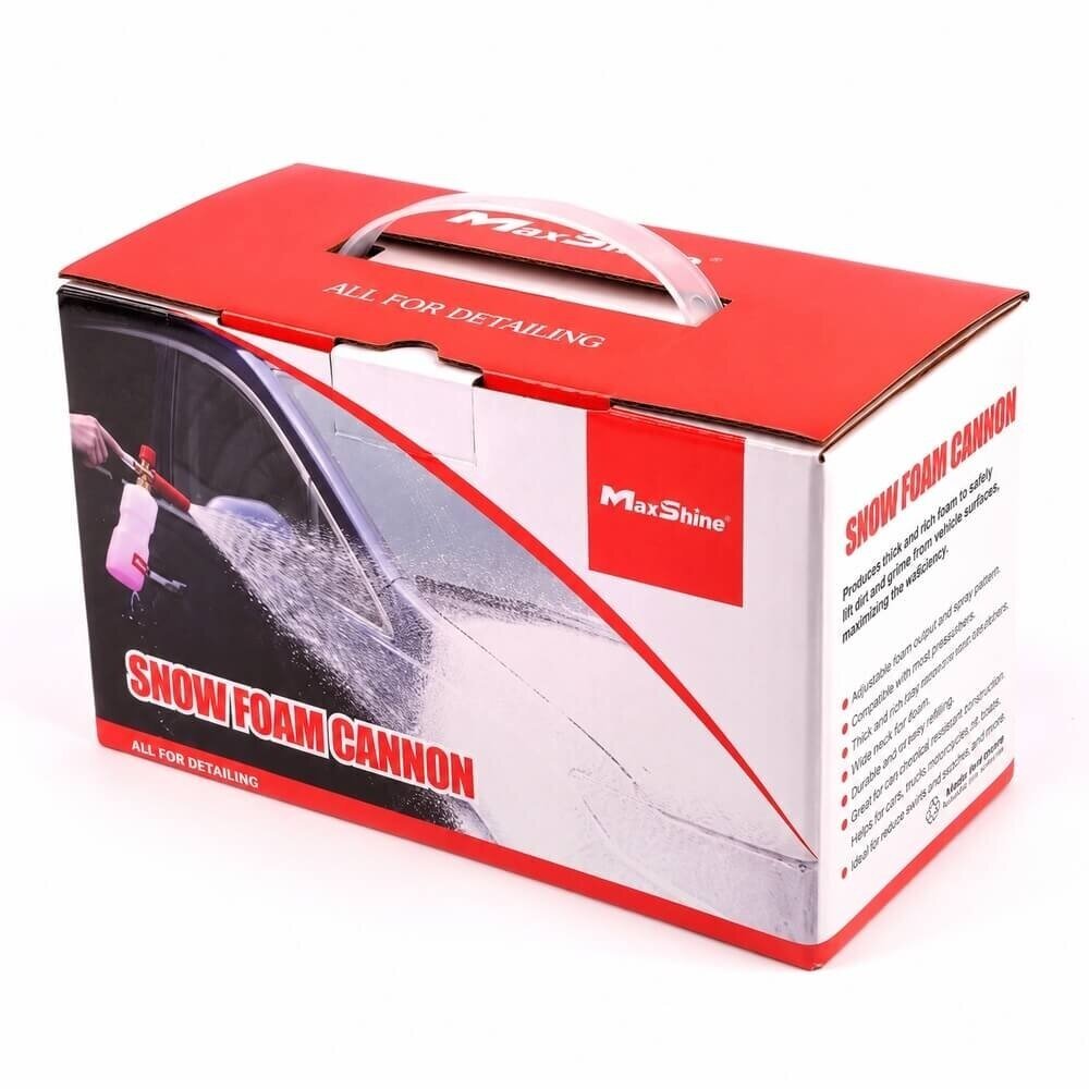 MaxShine Snow Foam Cannon putų purkštuvas 1 L su sieniniu laikikliu 4
