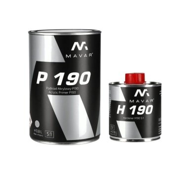 MAVAR P 190 2K HS akrilinis gruntas su kietikliu 5:1 960 ml MAVAR P 190 2K HS akrilinis gruntas su kietikliu 5:1 960 ml