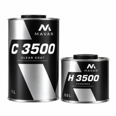 MAVAR C3500 2K MS akrilinis lakas 2:1 su kietikliu 1,5 L