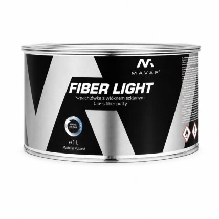 MAVAR Fiber Light New Gen lekka szpachlówka z włóknem szklanym, zmieniająca kolor, 1 l
