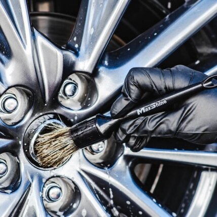 MaxShine Premium natūralių šerių detailingo šepetėlis 4