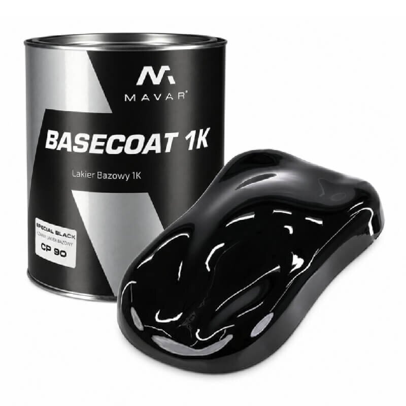Mavar Special Jet Black CP90 1K Black Basecoat Paint 1 L