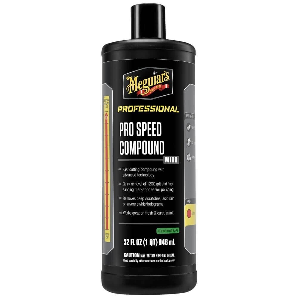 Meguiar’s M100 Mirror Glaze Pro Speed Compound 945 мл – абразивная паста Heavy Cut