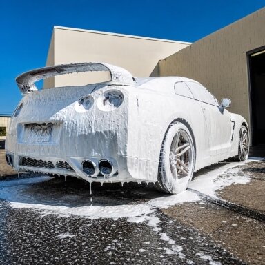 MEGA WASH naujos kartos bekontaktis automobilių išorės ploviklis 1:25–1:50