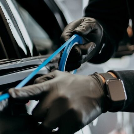 CARSYSTEM Fine Line Tape Blue lanksti kontūrinė juosta 33 m 2