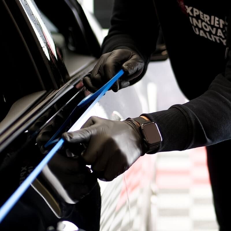 CARSYSTEM Fine Line Tape Blue lanksti kontūrinė juosta 33 m 1