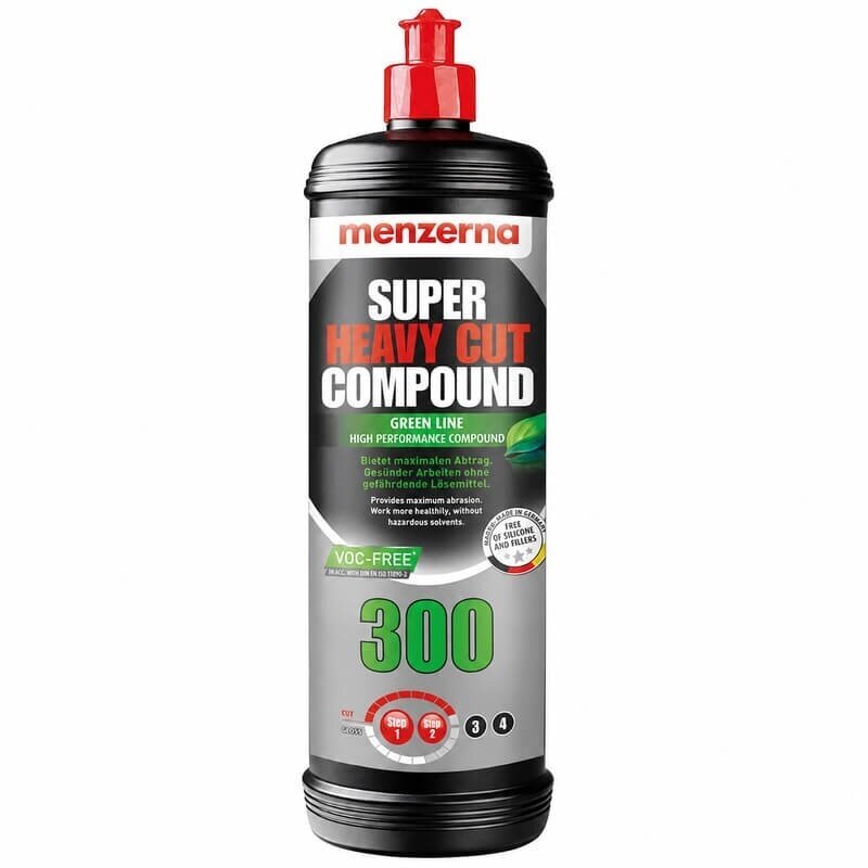 MENZERNA Super Heavy Cut Compound 300 GREEN LINE itin agresyvi poliravimo pasta 1 L