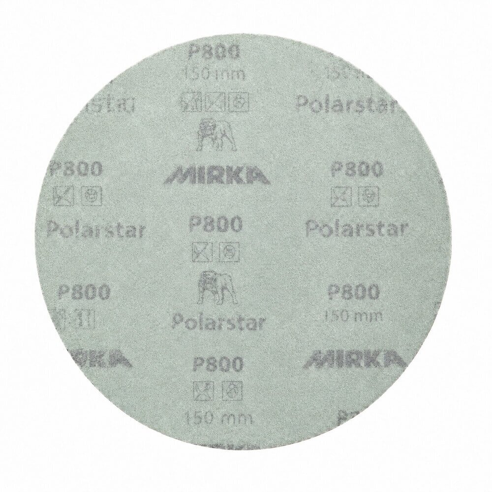 MIRKA Polarstar P800 šlifavimo diskeliai 150 mm be skylių, 50 vnt. 1