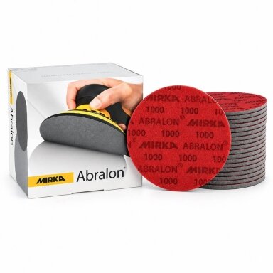 MIRKA Abralon šlifavimo diskelis su minkštu pagrindu 150 mm MIRKA Abralon šlifavimo diskelis su minkštu pagrindu 150 mm