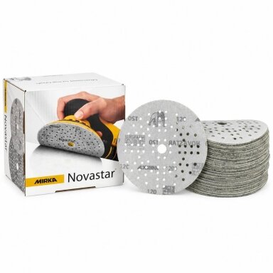 MIRKA NOVASTAR šlifavimo diskeliai 150 mm, 121 sk., 100 vnt.