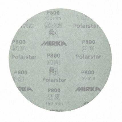 MIRKA Polarstar P800 šlifavimo diskeliai 150 mm be skylių, 50 vnt. 1