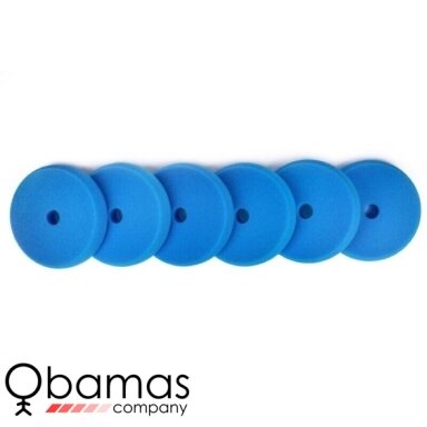 NAT Six Pack DA Hard Cutting mėlyni poliravimo padai 135 mm, 6 vnt.