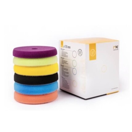 NAT DEAL Pack MIX DA polishing foam pad set 135 mm, 6 pcs.