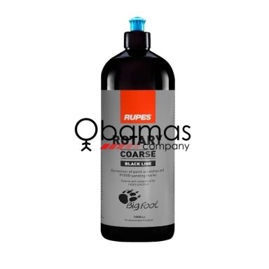 Rupes Rotary Coarse BLACK LINE Abrasive Compound 1 L – stambi abrazyvinė pasta rotacinei poliravimo mašinėlei Rupes Rotary Coarse BLACK LINE Abrasive Compound 1 L – stambi abrazyvinė pasta rotacinei poliravimo mašinėlei