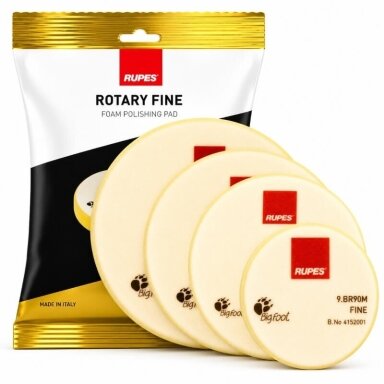 RUPES Rotary poliravimo kempinė FINE Yellow