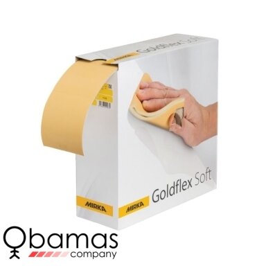 MIRKA Goldflex Soft šlifavimo popierius su porolonu 115 x 125 mm