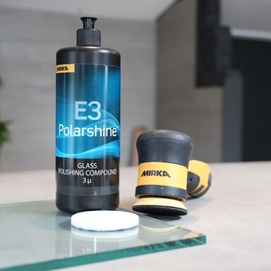 Mirka Polarshine E3 stiklo poliravimo pasta – įbrėžimams ir pažeidimams šalinti