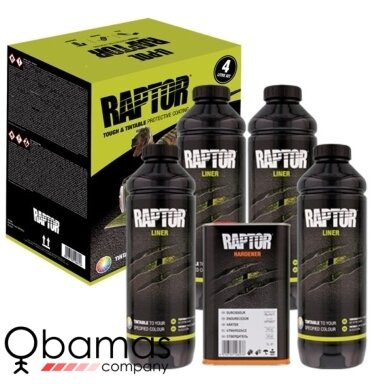 U-POL RAPTOR apsauginės dangos komplektas 3,8 L